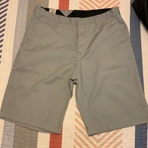 Volcom Frickin Chino Shorts, Gray, Size 33